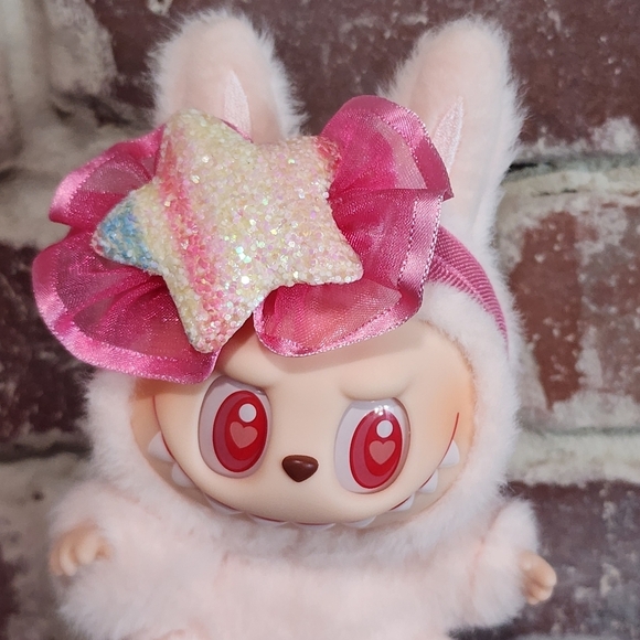 Labubu Pink Rainbow Star Headband - Picture 1 of 5